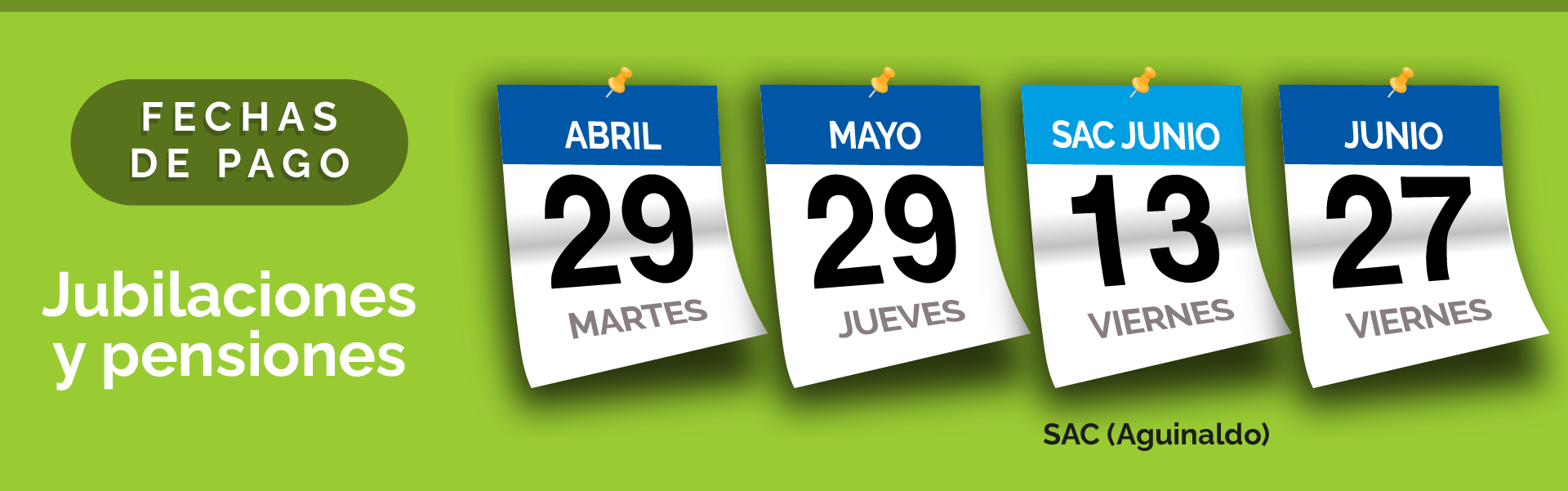 Fechas de pago